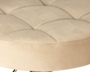 Табурет барный ДОБРИН БРУНО ГОЛД (бежевый велюр (МДЖ9-10)) 2 шт / DOBRIN BRUNO GOLD (MJ9-10))