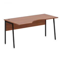 Стол эргономичный левый IMAGO Plus СА-1P(Л) Орех французский Черный