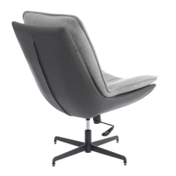 Кресло Cosmo велюр/букле/экокожа, VT shape silver/графит