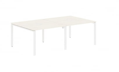 Бенч-система 4-местная EDIS EUWST 2313 Ясень Траун Белый