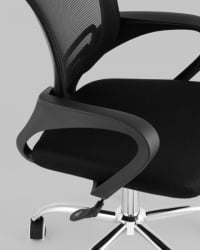 Кресло офисное TopChairs Simple New черный спинка сетка