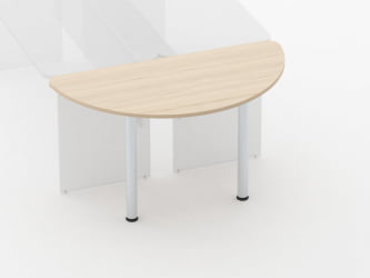 Приставка-полукруг для двух столов Glassy 2.18 Венге
