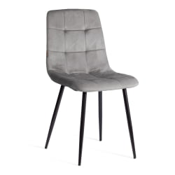 Стул CHILLY (mod. JSC-220) Велюр/металл , 44,5х52,5х88 см, Dark grey (темно-серый) HLR24 / черный