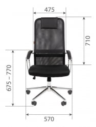 Кресло руководителя CХАИРМАН 612 Серый / CHAIRMAN