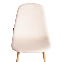 Кухонный стул BREEZE (mod. JSC-58) Велюр/металл , 44 х 53 х 86 см, Creamy (кремовый) HLR 5 / натуральный
