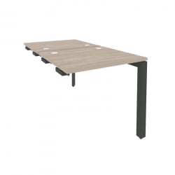 Стол-приставка двойной на П-образном м/к к опорным элем. ONIX O.MP-D.SPR-0.7 Дуб Аттик/Антрацит