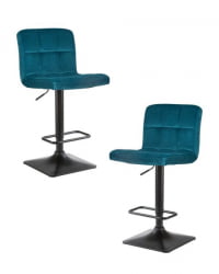 Стул барный DOBRIN DOMINIC (морской волны велюр (MJ9-99)) 2 шт