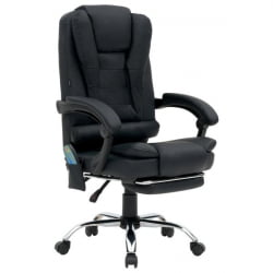 Кресло офисное CROMEX (КРОМЕКС) Lounge MS-007 экокожа черное