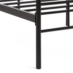 Односпальная кровать ROWENTA (mod. 9177) металл, 90*200 см (Single bed), Black (черный)