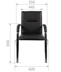 Комплект офисных кресел CHAIRMAN 851 экокожа Бежевый