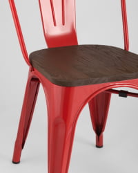 Стул Tolix Wood 850 Красный