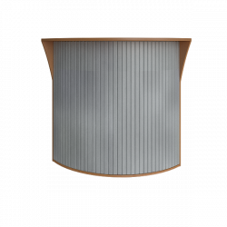 Стойка угловая (радиусный элемент - ролета) Riva А.РС-5.5 Груша Ароза