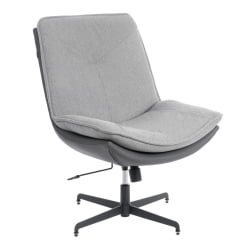 Кресло Cosmo велюр/букле/экокожа, VT shape silver/графит