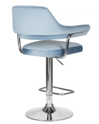 Стул барный DOBRIN CHARLY (пудрово-голубой велюр (MJ9-74)) 2 шт