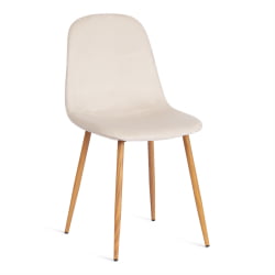 Кухонный стул BREEZE (mod. 4724) вельвет/металл, 44 х 53 х 87 см, Light beige (светло-бежевый) HLR1 / натуральный