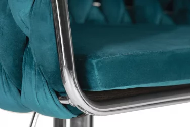 Стул барный ДОБРИН МАРCЕЛ Морской волны велюр МДЖ9-99 / DOBRIN MARCEL MJ9-99