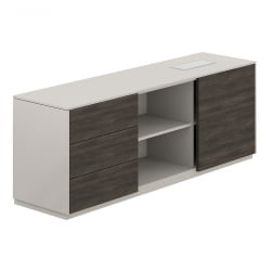 Тумба опорная 1700 левая Атлас НЗ-0221.ГС.БТ.Л Серый камень Бренсон Трюфель / Atlas NZ-0221.GS.BT.L