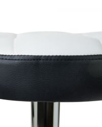 Табурет барный ДОБРИН БРУНО (бело-черный) 2 шт / DOBRIN BRUNO