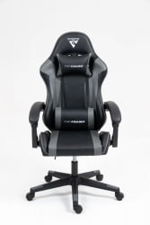 Кресло спортивное ТопЧаирс Коммандер черно-серый / TopChairs Commander