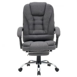 Кресло офисное с функцией вибромассажа CROMEX (КРОМЕКС) Chill MS-005 ткань серое