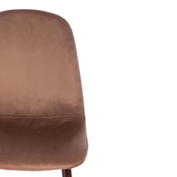 Кухонный стул BREEZE (mod. 4724) вельвет/металл, 44 х 53 х 87 см, Brown (коричневый) HLR11 / орех