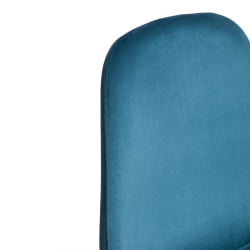Кухонный стул BREEZE (mod. 4724) Велюр/металл , 44 х 53 х 87 см, Dark turquoise (темно-бирюзовый) HLR62 / черный