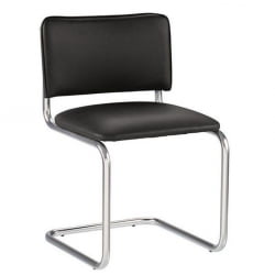 Кресло офисное Сильвия хром Черное