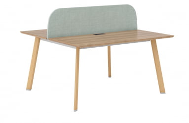 Рабочая станция на 2 места с экраном и креплением ЕCО142.У003+ЕCО501.ЗЕЛ / ECO142.U003+ECO501.ZEL