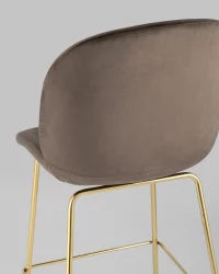 Стул барный Beetle gold Коричневый