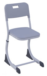 Стул ученический СМАРТЙ регулируемый по высоте (рост 5-7) Серый/Серый / SMARTY