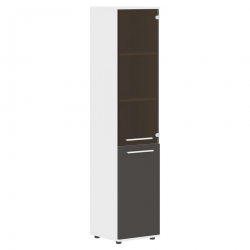 Шкаф-колонка комбинированная правая EDIS EHCS 42.2 R Мокко Белый Белый