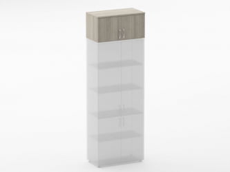 Антресоль широкая Glassy 6.04.131 Дуб сантана светлый