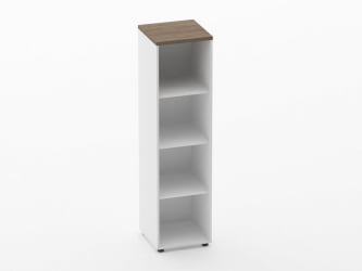 Шкаф 3 узкий открытый Deka 10.16.10 Дуб Верцаска/Белый