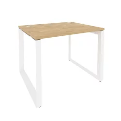 Стол рабочий на О-образном м/к ONIX O.MO-SP-1.8 Тиквуд Светлый/Белый