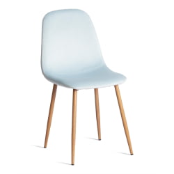 Кухонный стул BREEZE (mod. 4724) Велюр/металл , 44 х 53 х 87 см, Aquamarine (аквамарин) HLR16 / натуральный