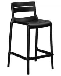 Стул полубарный DOBRIN NESSA (черный (B-03)) 4 шт