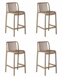 Стул полубарный DOBRIN CHLOE (бежевый) 4 шт