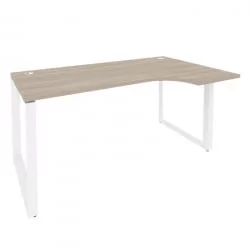 Стол эргономичный правый на О-образном м/к ONIX O.MO-SA-1R Дуб Аттик/Белый