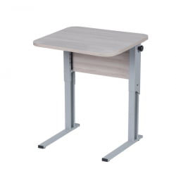 Парта одноместная рост 3-7 эргономичная Серый/Металл Серый