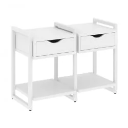 Тумба на регулируемых опорах наборная. Вариант №1 LOFT VR.L-TN-1.O Металл белый Белый Бриллиант