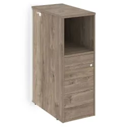 Тумба с подсветкой 5 ящиков TIP-ON завершающая, правая ONIX O.R-TV-5TIP.S(R) Тиквуд Темный