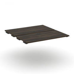 Двойной стол-приставка к двум опорным тумбам/шкафам CONCEPT CN.DSPR-007 Дуб Мали Черный