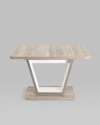 Стол раскладной Vector 120-160 Дуб анкона-белый