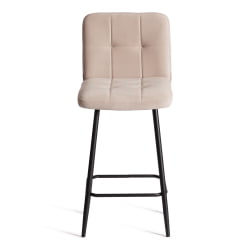Полубарный стул Medeo/Медео велюр, бежевый, 7, 42х56х102 см
