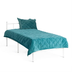 Односпальная кровать ROWENTA (mod. 9177) металл, 90*200 см (Single bed), White (белый)