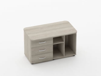 Тумба сервисная Глассй 3.16.12Л Дуб сантана светлый / Glassy