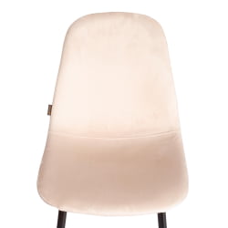 Кухонный стул BREEZE (mod. JSC-58) Велюр/металл , 44 х 53 х 86 см, creamy (кремовый) HLR 5 / черный