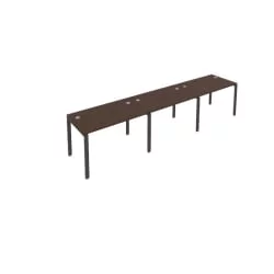 Рабочая станция на 3 раб.места Метал Сйстем Б.СМ-3.2 Венге/Антрацит / Metal System