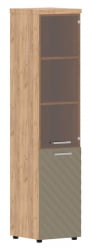 Шкаф колонка комбинированная с топом (правый) Torr LUX TLHC 42.2 R Дуб Бофорд Капучино