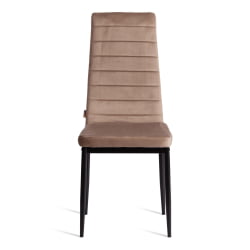 Стул Easy (mod. JSC02-1) металл, флок, 41 х 52 х 96 см, Beige (бежевый) HLR8 / черный